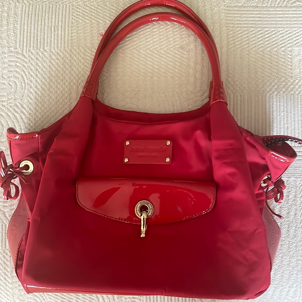Red Kate Spade nylon bag